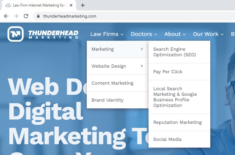 10 Types of Navigation and When To Use Them in Your Law Firm’s Website Design