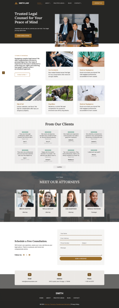 Attorney Theme Attorney theme home 2