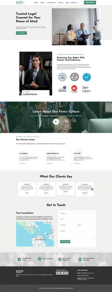 The Firm Theme The Firm semi-custom template home page 2