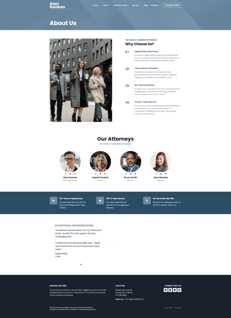 Personal Injury Theme Personal Injury Template About Us 2