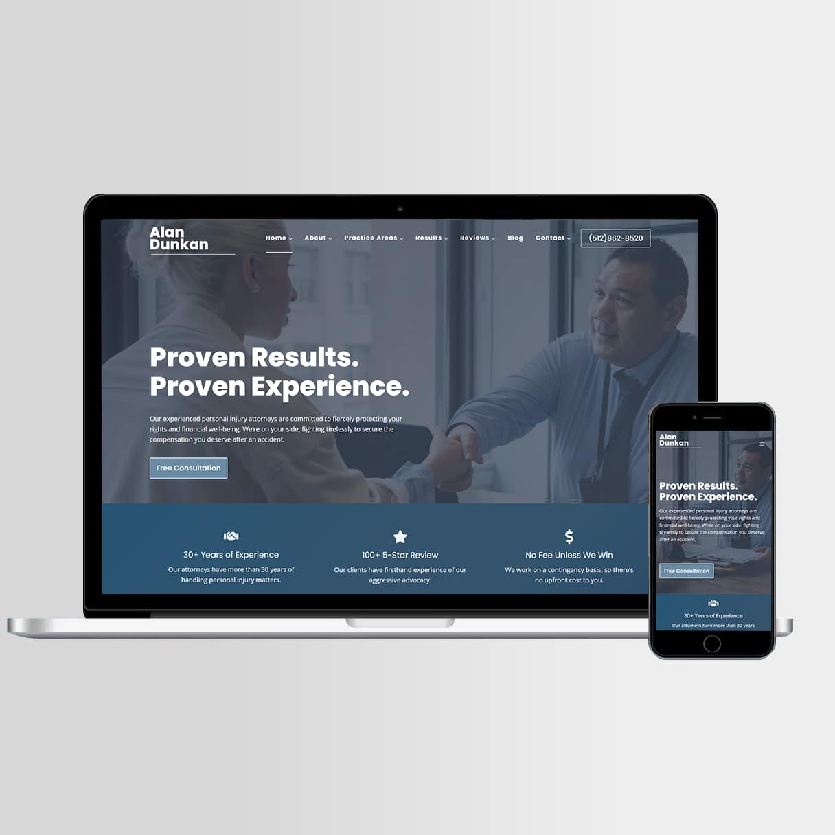 Law Firm Mobile Responsive Website Design alandunkan