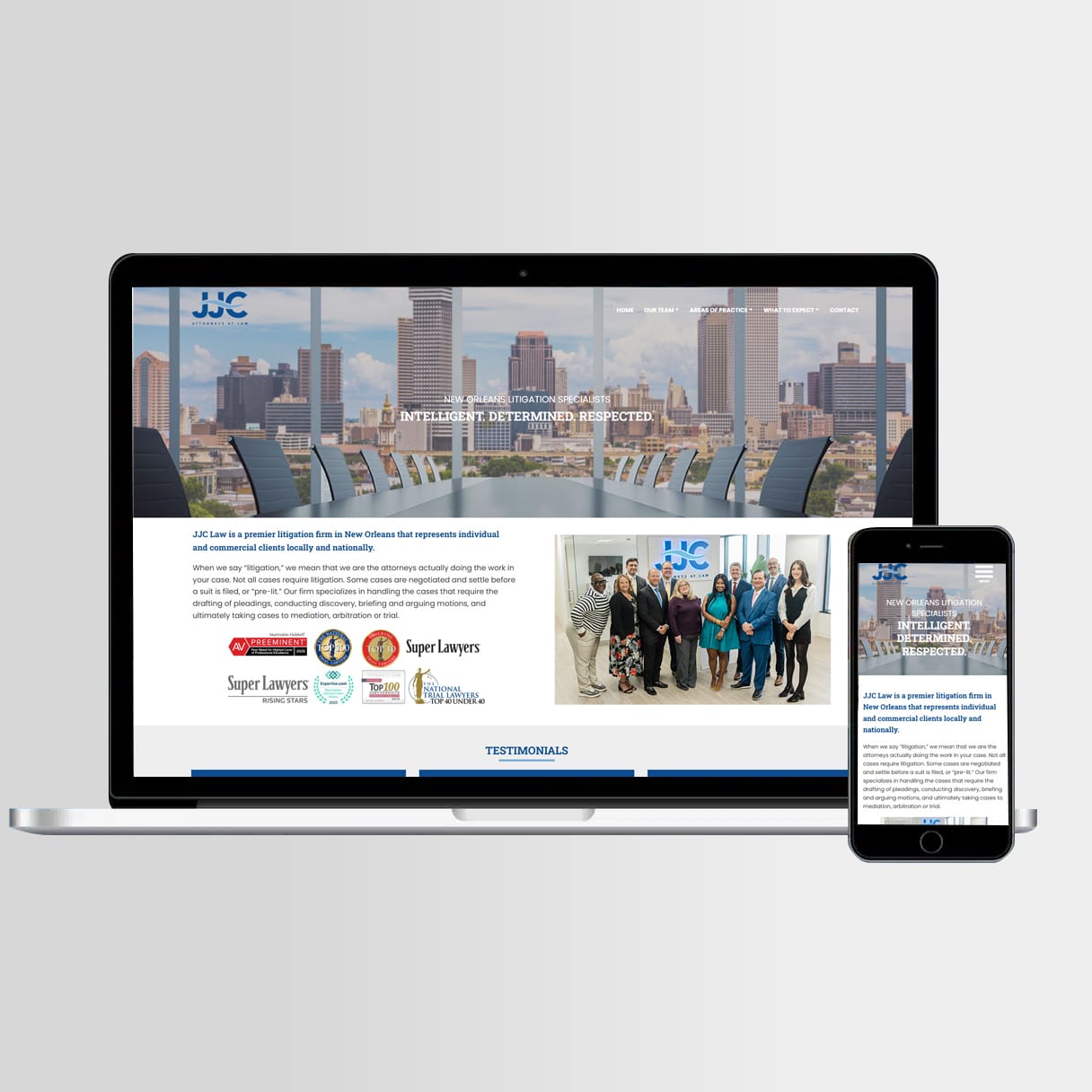 Law Firm Mobile Responsive Website Design jjc